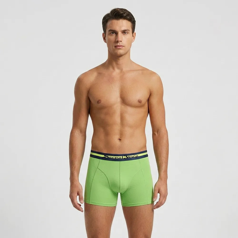 Secret Face Men's Stretch Boxer Briefs - Luxury Comfort, Flexible Tight Fit, Durable Cotton Blend (Assorted Novelty & Solid Prints)