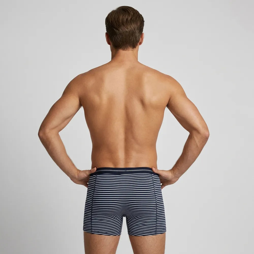 Secret Face Men's Boxer Briefs 5-Pack - Assorted Stripes & Solids, Soft Stretch Cotton, Comfort Fit