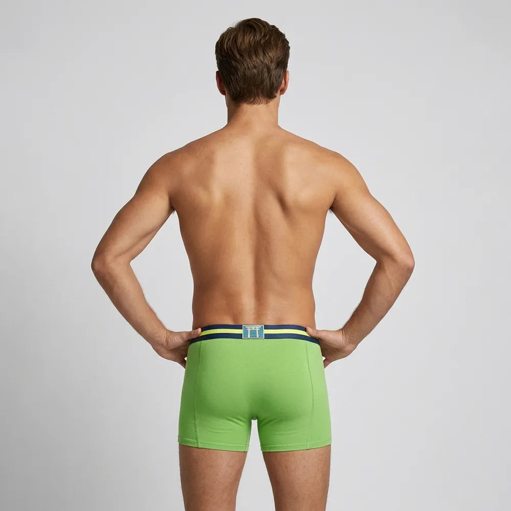 Secret Face Men's Stretch Boxer Briefs - Luxury Comfort, Flexible Tight Fit, Durable Cotton Blend (Assorted Novelty & Solid Prints)