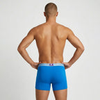 Secret Face Men's Stretch Cotton Boxer Briefs 5-Pack - Tight Fit, Flexible, Solid Colors