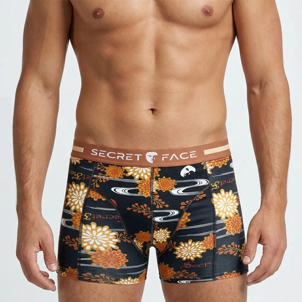 Secret Face Men's 5-Pack Premium Trunks - Soft Performance Cotton, Breathable Everyday Luxury Boxer Briefs
