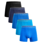 Secret Face Men's 5-Pack Ultra-Soft Boxer Briefs - Lightweight Stretch Cotton, Second Skin Feel, Assorted Colors
