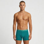 Secret Face Men's Stretch Cotton Boxer Briefs 5-Pack - Tight Fit, Flexible, Solid Colors