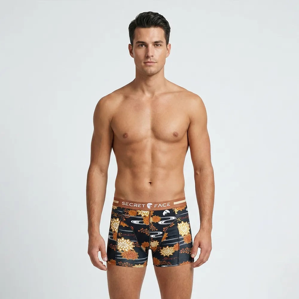 Secret Face Men's 5-Pack Premium Trunks - Soft Performance Cotton, Breathable Everyday Luxury Boxer Briefs