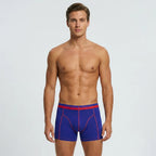 Secret Face Men's Stretch Cotton Boxer Briefs 5-Pack - Tight Fit, Flexible, Multi-Color & Floral Print