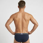 Secret Face Men's Premium Cotton Briefs 5-Pack - Classic Solids, Stretchy & Comfort Fit