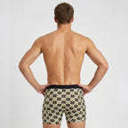 Secret Face Men's 5-Pack Luxury Printed Boxer Briefs - Stretch Cotton, Assorted Patterns