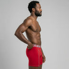 Secret Face Men's Anti-Chafe Trunks - Contour Panel Design, Stretchy & Non-Slip Waistband, Athletic Support Boxer Briefs