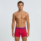 Secret Face Men's Stretch Cotton Boxer Briefs 5-Pack - Tight Fit, Flexible, Multi-Color & Floral Print
