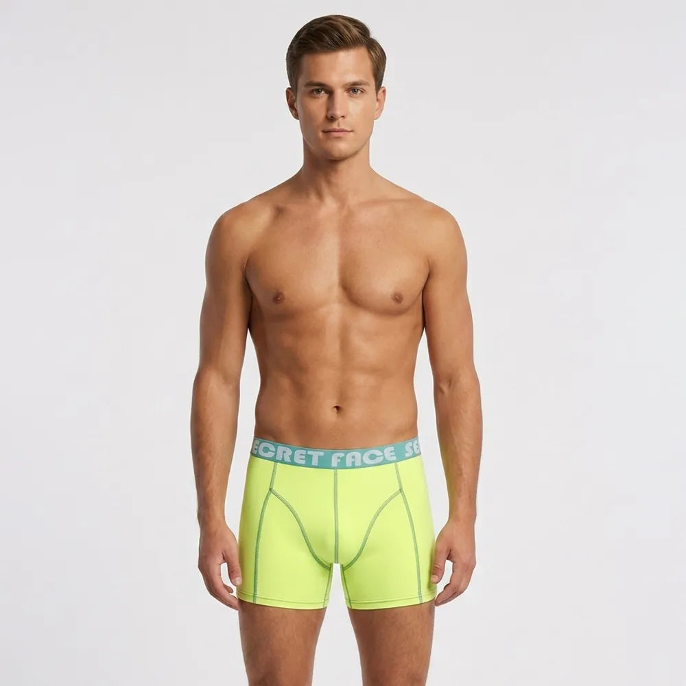 SecretFace Men's luxury boxer high quality stretchable cotton with flexible tight fit made for comfort and durability 5-Pack