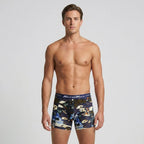 Secret Face Men's Trunks 5-Pack - Japan Samurai Print, Premium Stretch Cotton, Comfort Fit Boxers