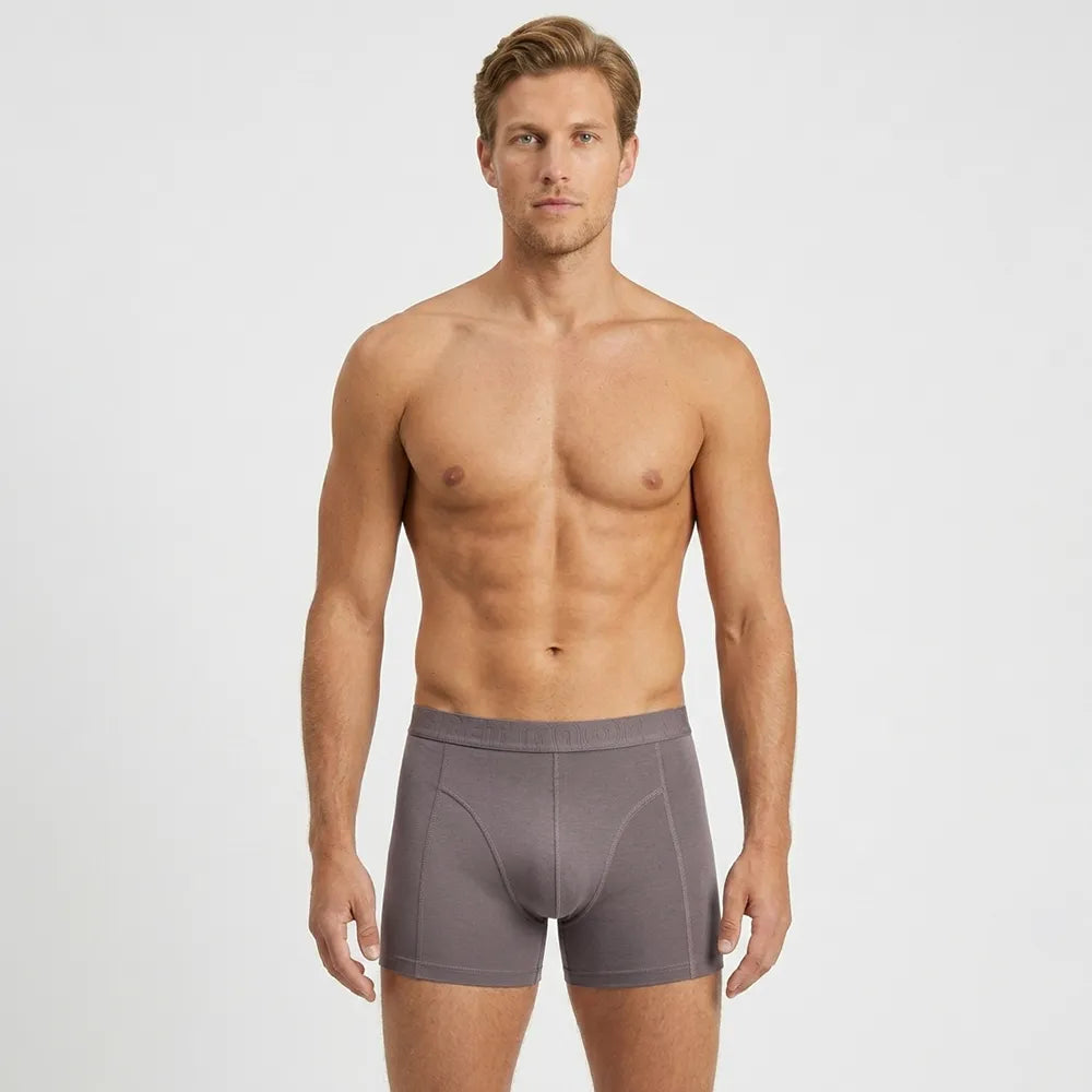 Secret Face Men's 5-Pack Premium Cotton Boxer Briefs - Stretchy, Tight Fit, Comfort & Durability