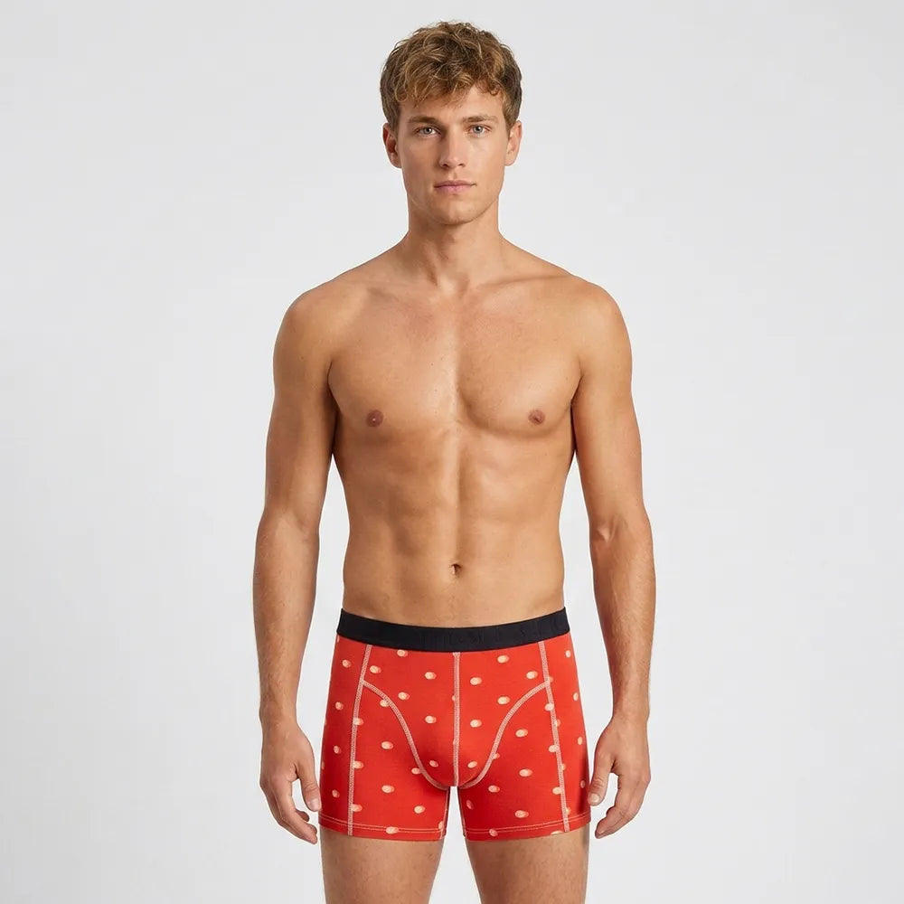 Secret Face Men's 5-Pack Luxury Printed Boxer Briefs - Stretch Cotton, Assorted Patterns