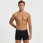 Secret Face Men's 5-Pack Bamboo Trunks - Solid Colors, Soft & Breathable, Comfort Fit Boxer Briefs