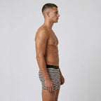 Secret Face Men's Luxury Trunks - Bold Stripe Print, Premium Stretch Cotton, Comfort Fit