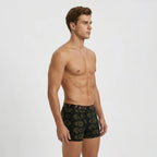 Secret Face Men's Luxury Trunks - Sun & Moon Print, Premium Stretch Cotton, Comfort Fit