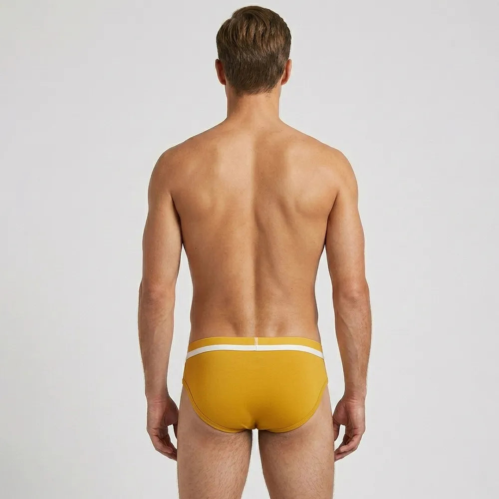 Secret Face Men's 5-Pack Color Block Briefs - Bold Contrast Colors, Stretch Cotton, Comfort Fit