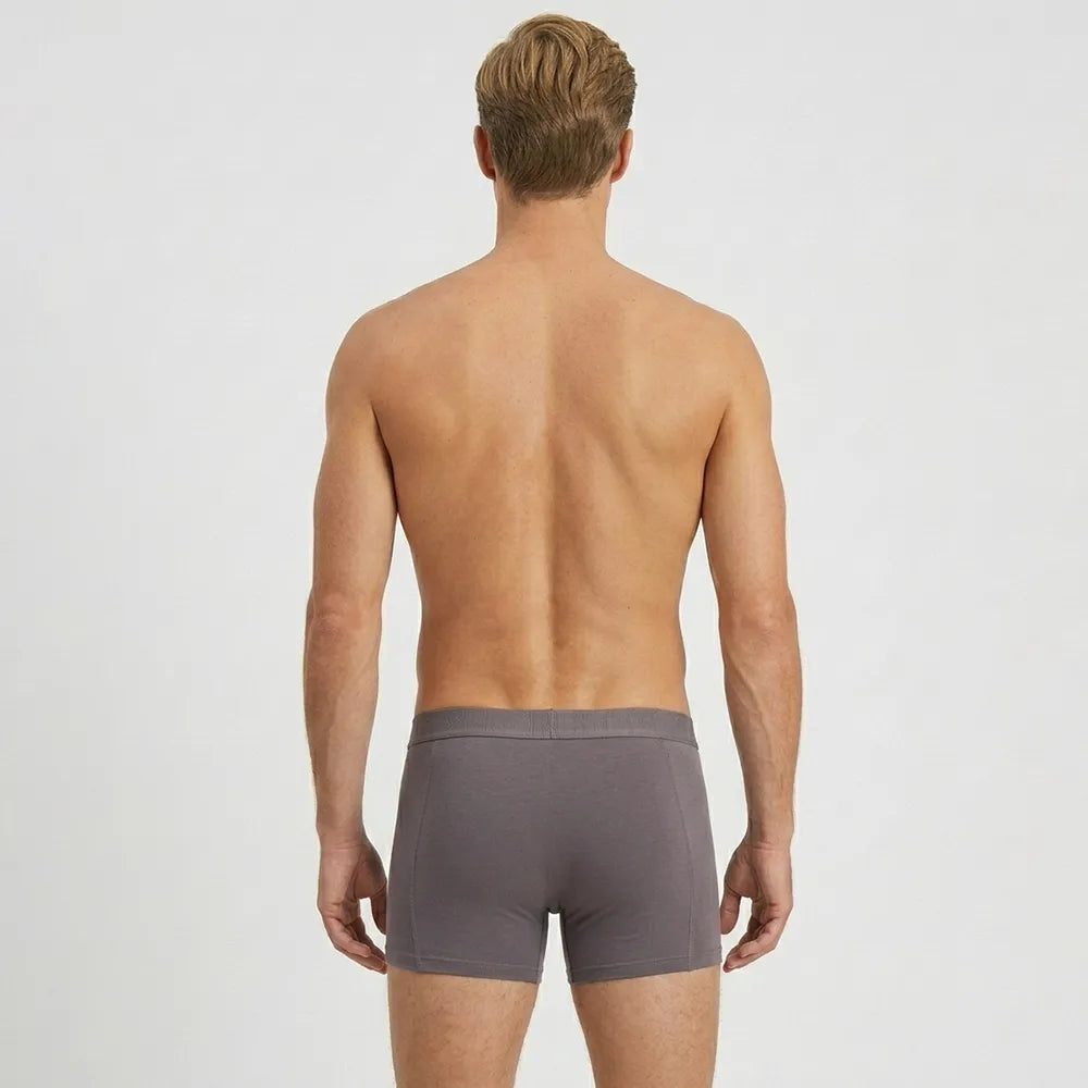 Secret Face Men's 5-Pack Premium Cotton Boxer Briefs - Stretchy, Tight Fit, Comfort & Durability