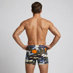 Secret Face Men's Trunks 5-Pack - Japan Samurai Print, Premium Stretch Cotton, Comfort Fit Boxers