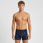 Secret Face Men's 5-Pack Luxury Printed Boxer Briefs - Stretch Cotton, Assorted Patterns
