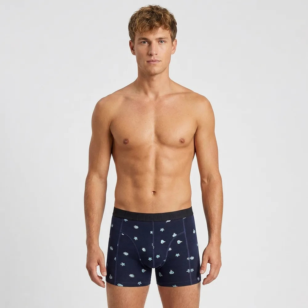 Secret Face Men's 5-Pack Luxury Printed Boxer Briefs - Stretch Cotton, Assorted Patterns