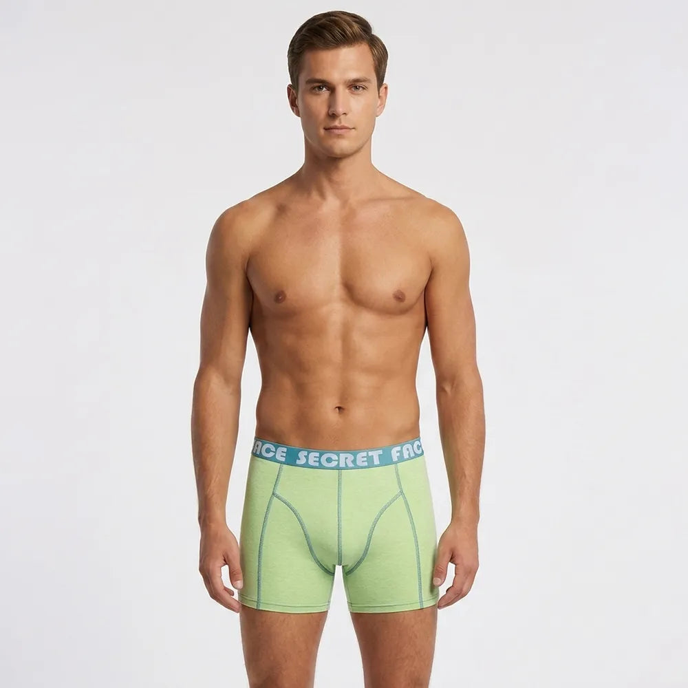 SecretFace Men's luxury boxer high quality stretchable cotton with flexible tight fit made for comfort and durability 5-Pack