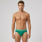 Secret Face Men's 5-Pack Color Block Briefs - Bold Contrast Colors, Stretch Cotton, Comfort Fit