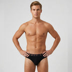 Secret Face Men's 5-Pack Solid Color Briefs - Premium Stretch Cotton, Comfort Fit