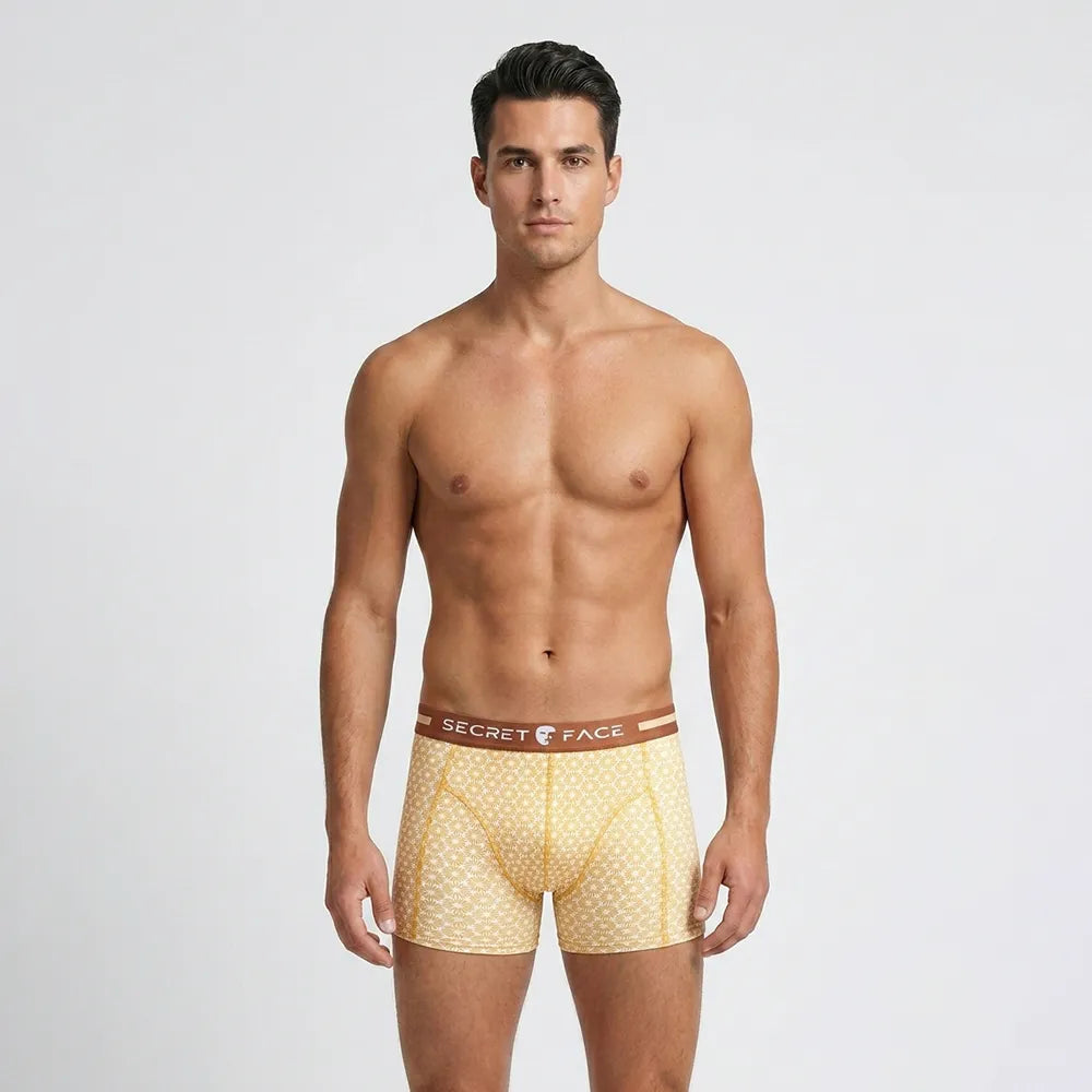 Secret Face Men's 5-Pack Premium Trunks - Soft Performance Cotton, Breathable Everyday Luxury Boxer Briefs
