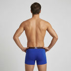 Secret Face Men's Premium Cotton Boxer Briefs 5-Piece Set - Flexible Tight Fit, Breathable & Durable