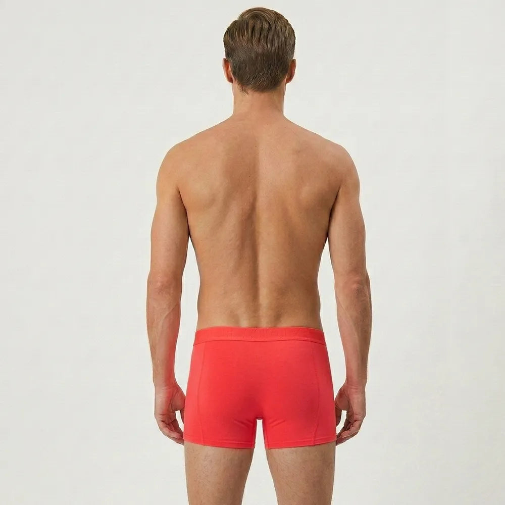 Secret Face Men's 5-Pack Premium Cotton Boxer Briefs - Stretchy, Tight Fit, Comfort & Durability