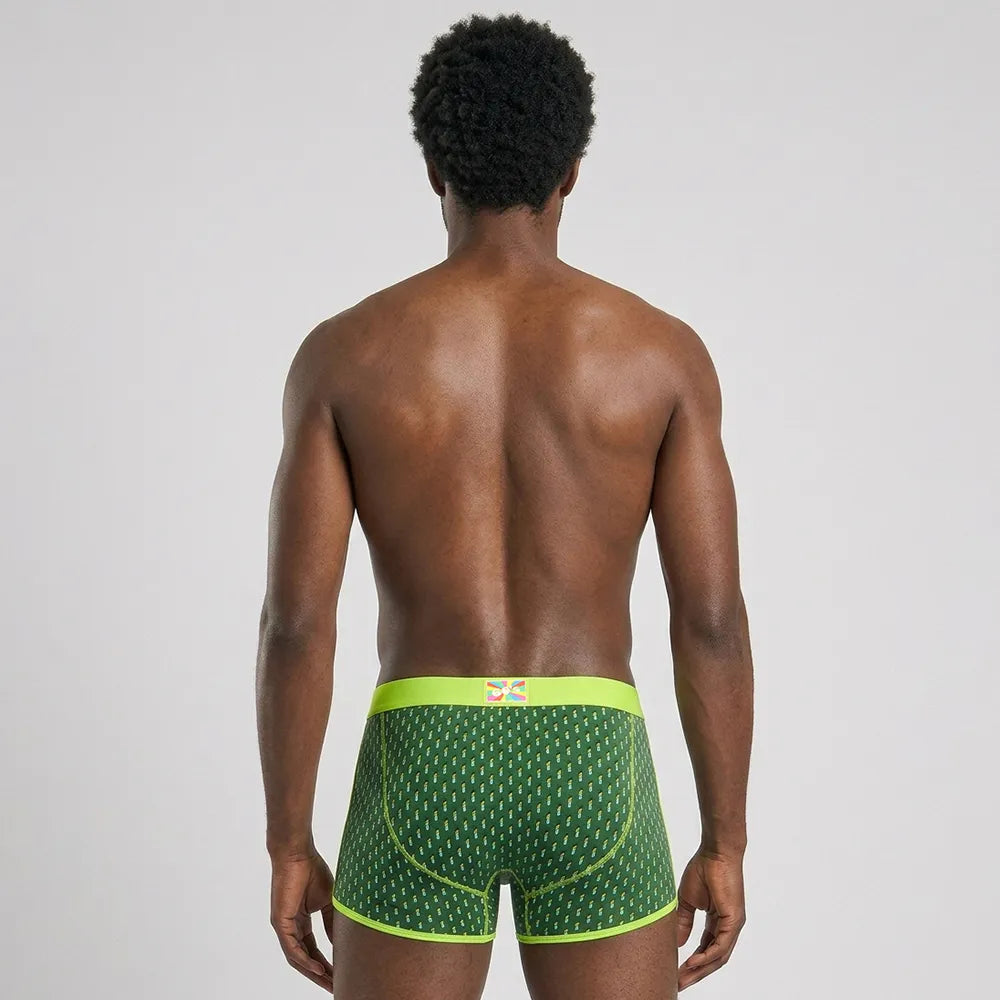 Secret Face Men's Vintage 60s Vintage Trunks - 5-Pack Boxed Set, Stretch Cotton Retro Underwear
