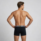 Secret Face Men's Stretch Boxer Briefs - Luxury Comfort, Flexible Tight Fit, Durable Cotton Blend (Assorted Novelty & Solid Prints)