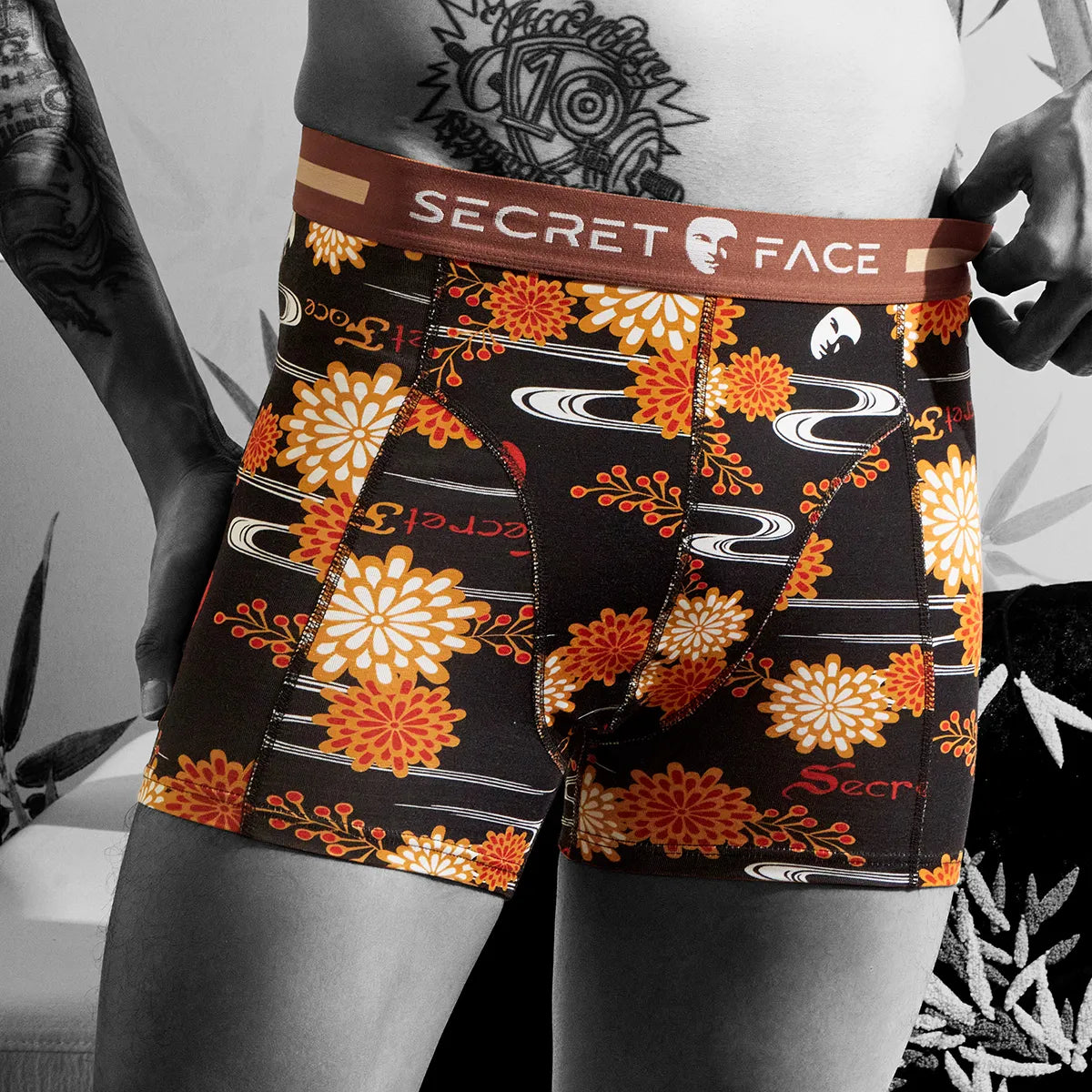 Secret Face Men's 5-Pack Premium Trunks - Soft Performance Cotton, Breathable Everyday Luxury Boxer Briefs