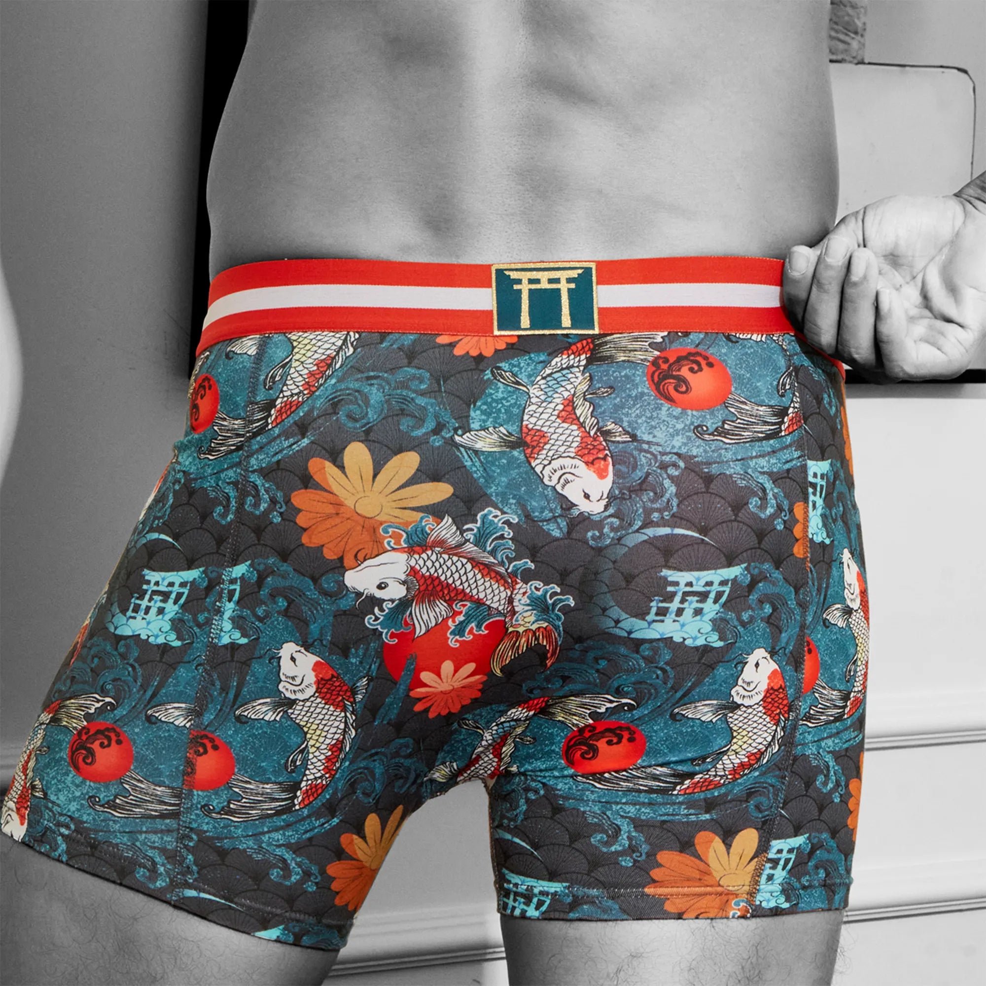 Secret Face Men's Stretch Boxer Briefs - Luxury Comfort, Flexible Tight Fit, Durable Cotton Blend (Assorted Novelty & Solid Prints)